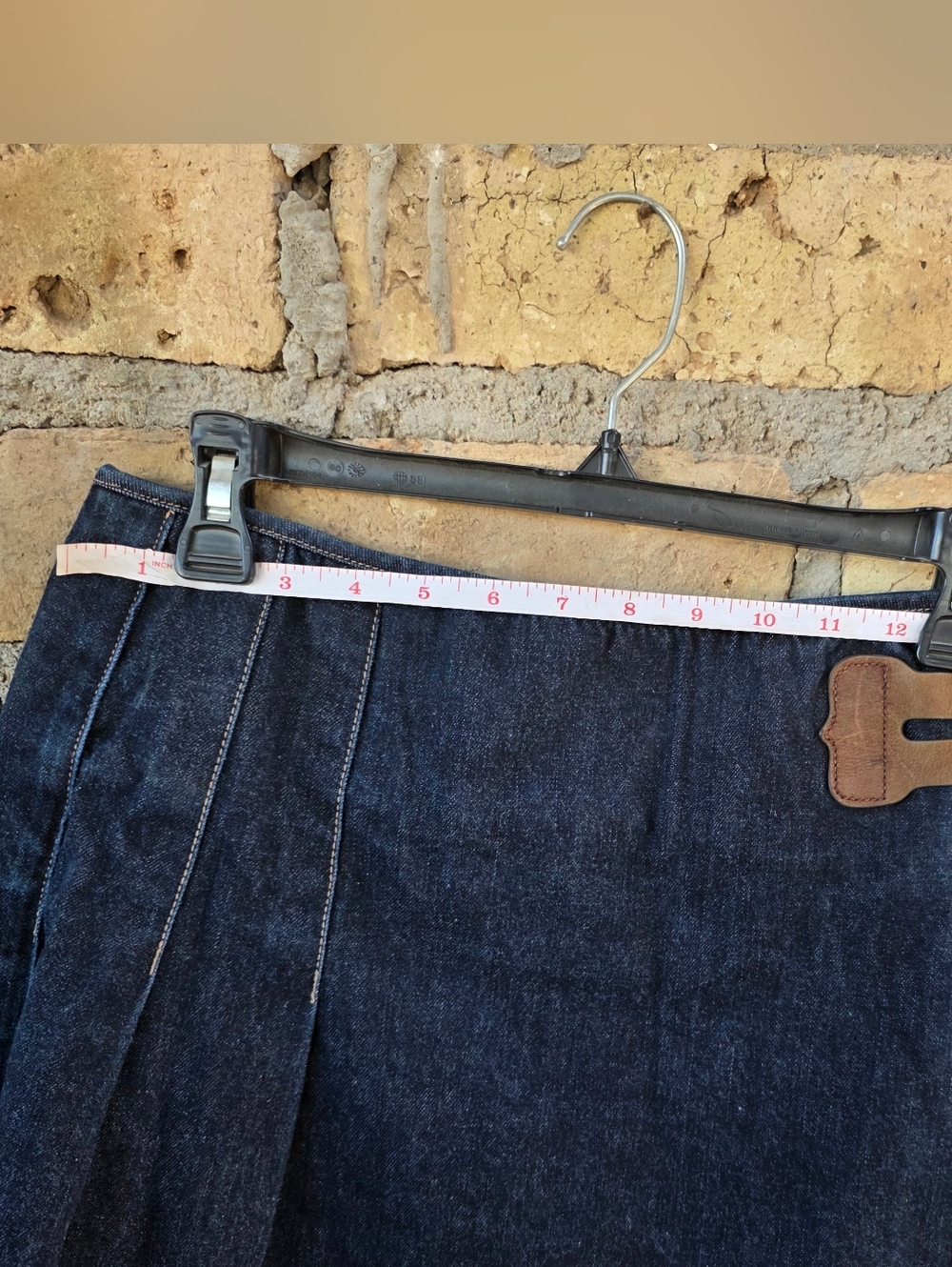 Polo Ralph Lauren Girls Denim Pleated Wrap Skirt - Size 12 (Fits Woman XXS/00) - Picture 6 of 10